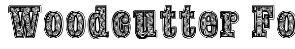 Woodcutter Fontana font preview